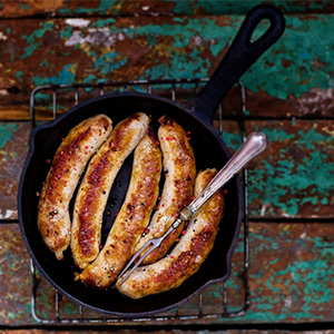 Bourbon & Sweet Chilli Sausages recipe