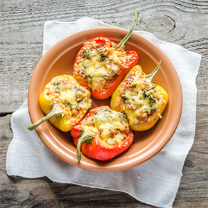 Real Ale Stuffed Peppers - real ale chutney recipe idea