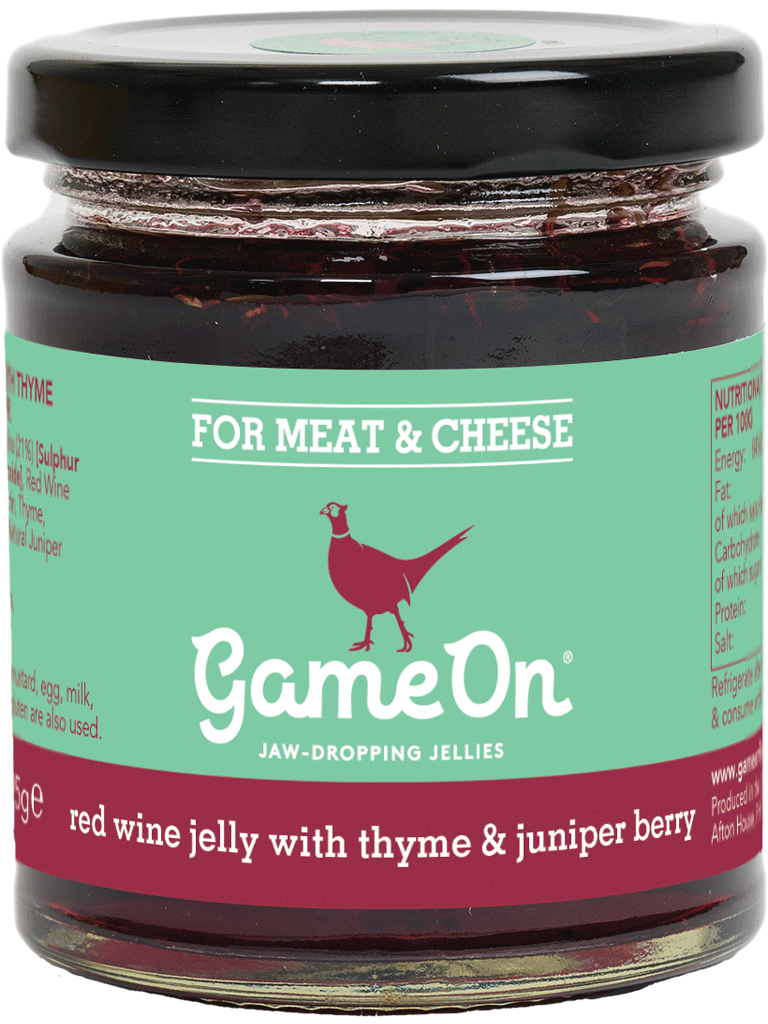 Red Wine Jelly with Thyme & Juniper