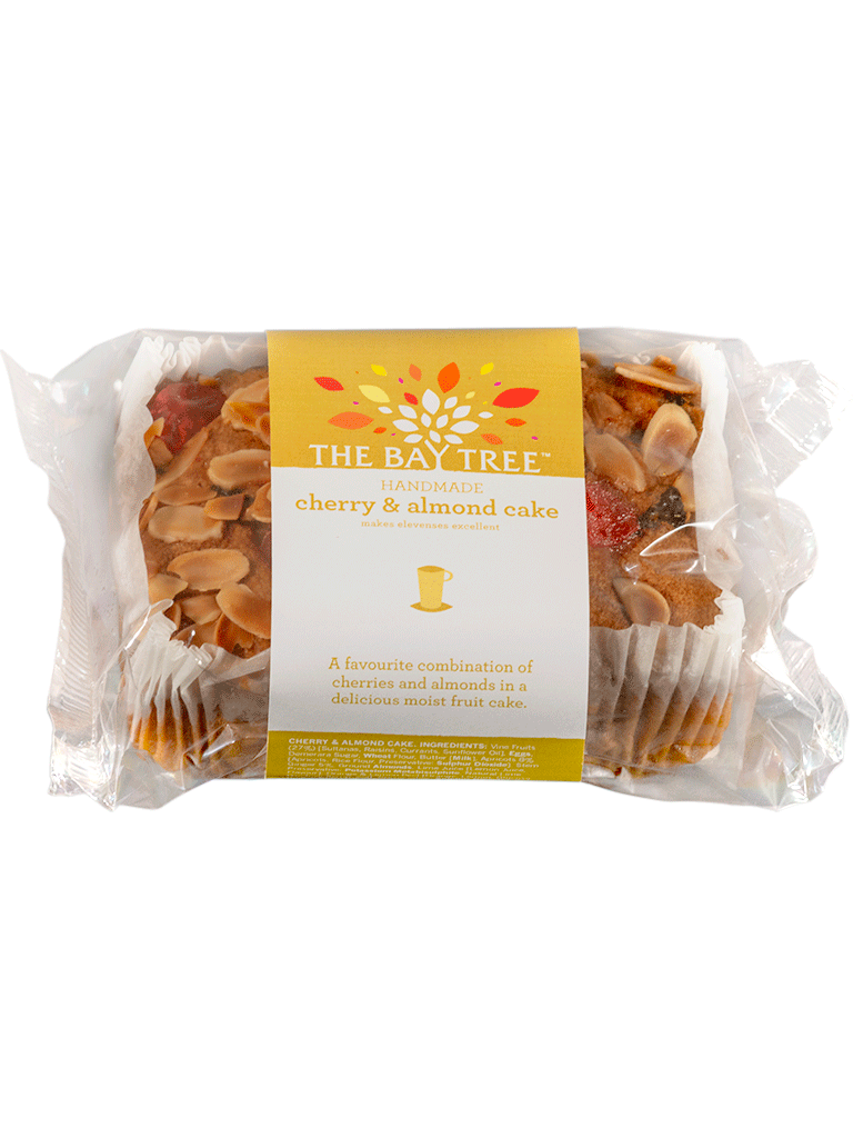 Rich Cherry and Almond Sponge Cake