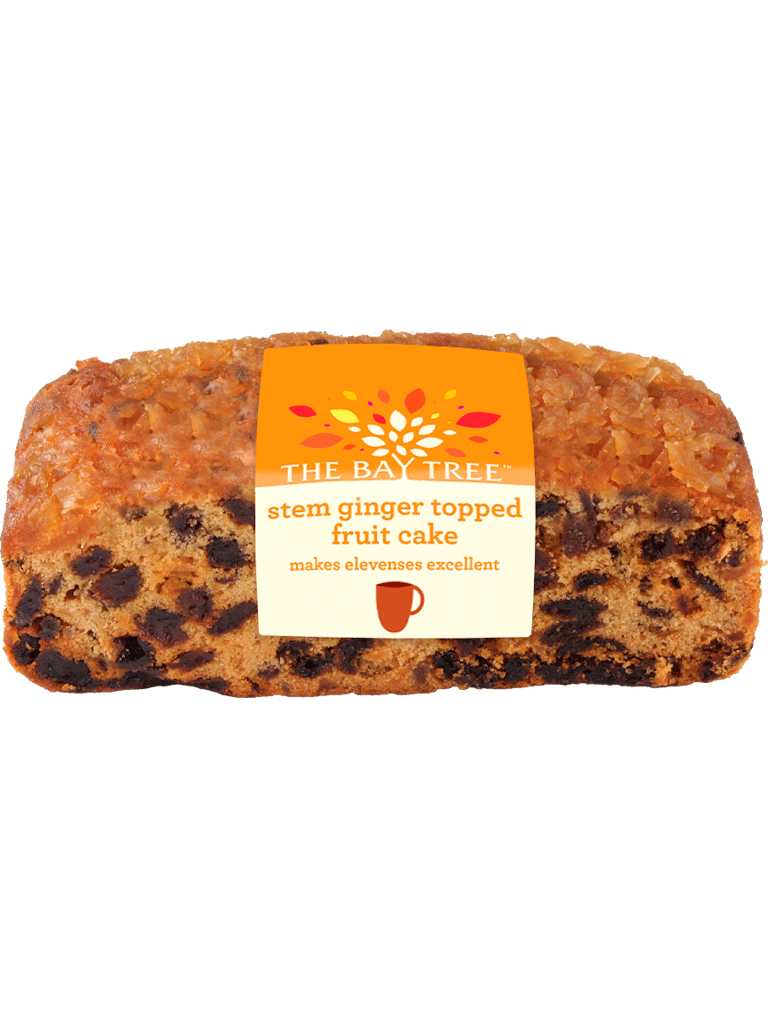 Stem Ginger Topped Fruit Cake
