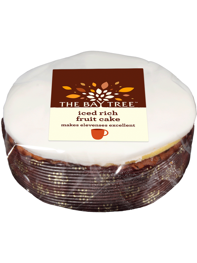 Round Iced Xmas cake